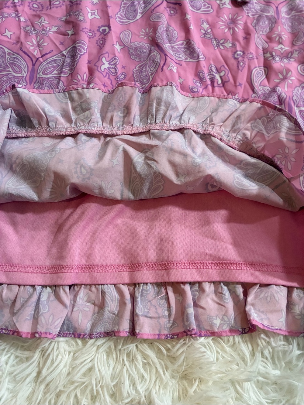 Dolls Kill Sugar Thrillz Y2K 90s Fairy Festival Butterfly Bandana Print Dress 1X - Picture 7 of 12